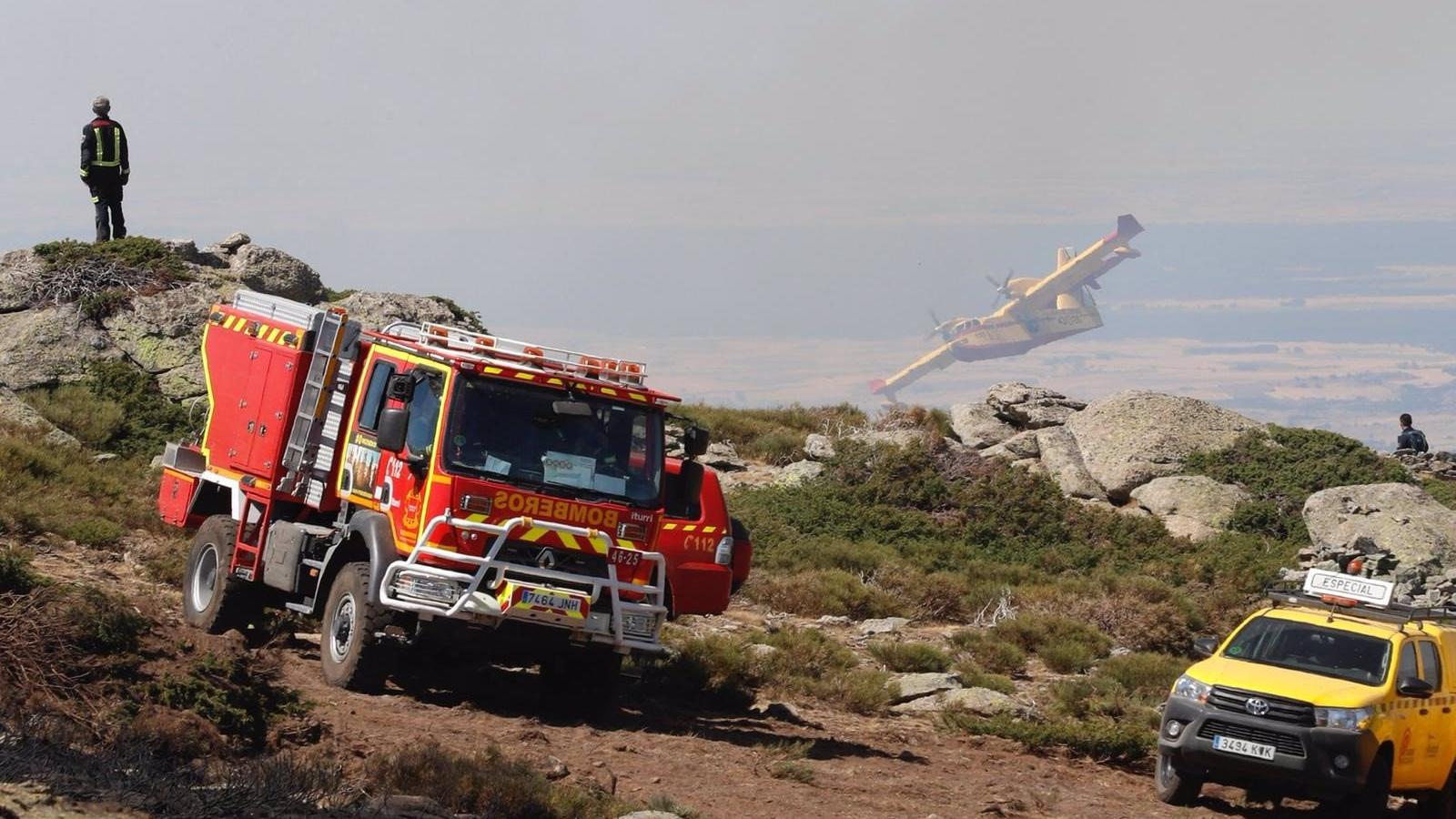 Suspendida la 5ª etapa de la vuelta ciclista sub-23 por un fuego de evolución favorable en Santa María de Alameda