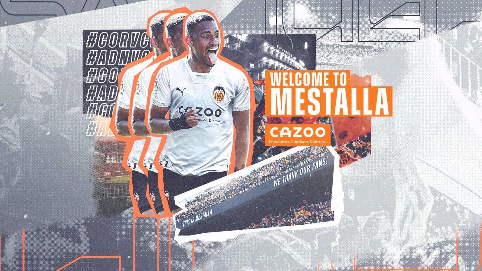 Samuel Lino llega al Valencia CF cedido por el Atlético de Madrid