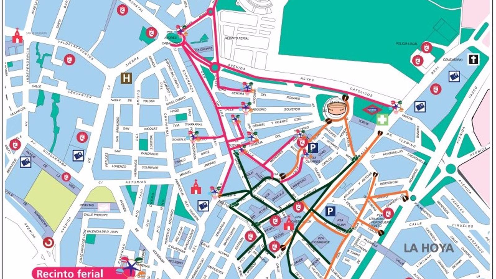 La peatonalización de calles se coordina con la programación de Fiestas de Sanse para facilitar la movilidad