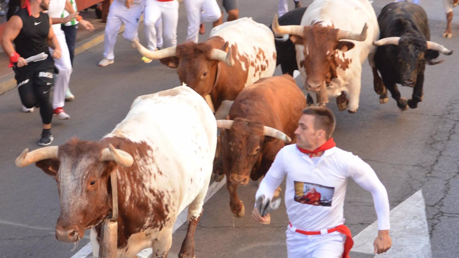  Siete heridos por golpes, varetazos y caídas en un peligroso séptimo encierro en San Sebastián de los Reyes