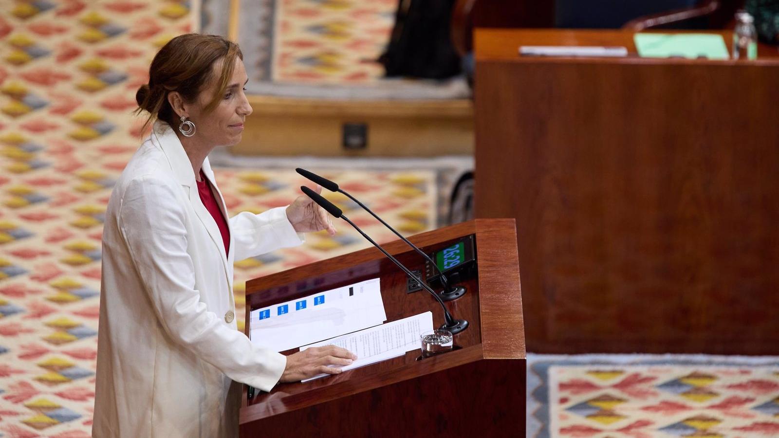 Mónica García (Más Madrid) exige un aborto "seguro y legal" para las mujeres y pide a Ayuso que vuelva "al siglo XXI"