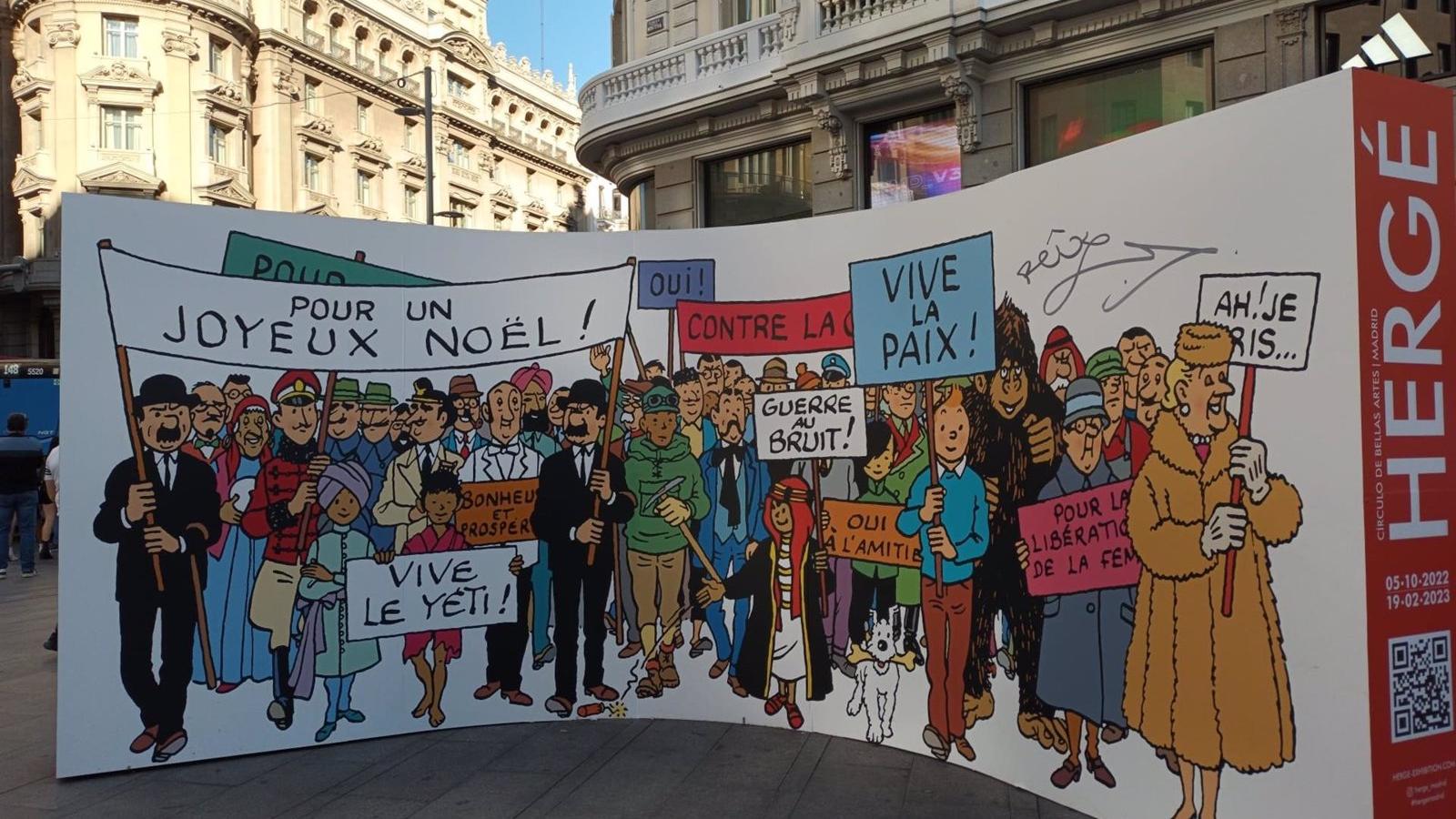 El Círculo de Bellas Artes expone la obra del creador de Tintín, 'Hergé. The Exhibition'