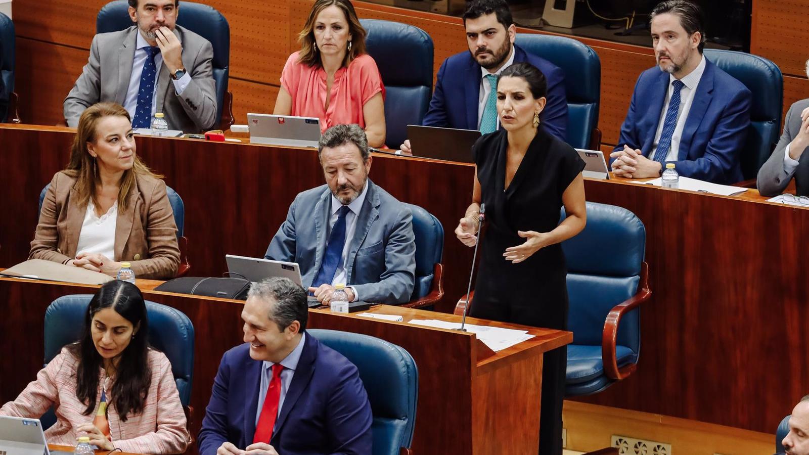 Díaz Ayuso afea a Vox que no realizase preguntas sobre residencias en la Asamblea pero quisiesen impulsar una comisión