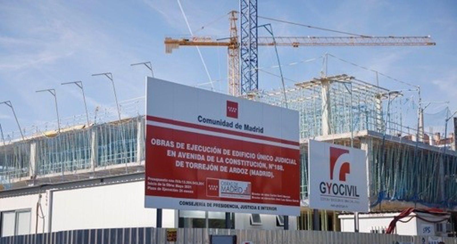 La Comunidad avanza en la construcción del nuevo edificio judicial de Torrejón