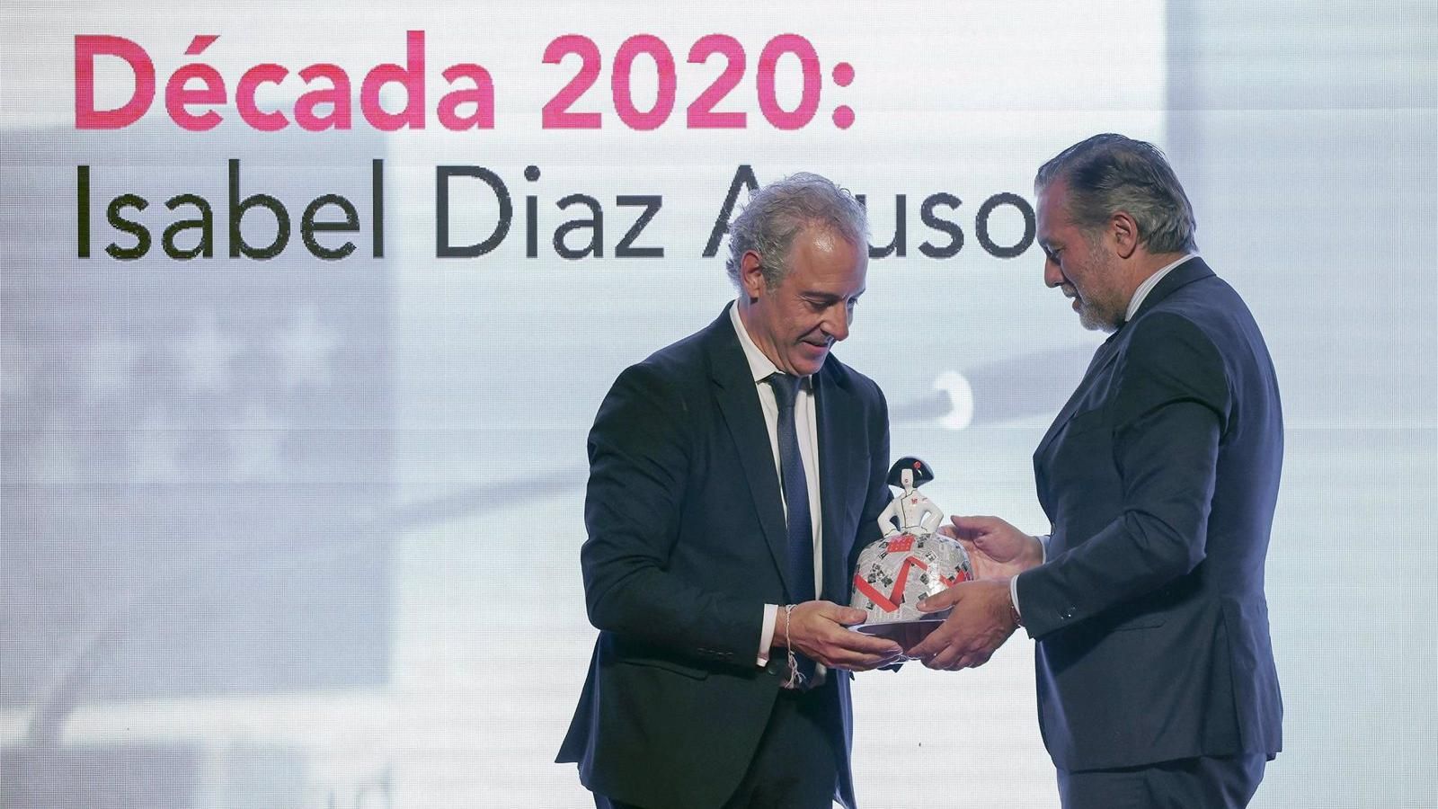 Díaz Ayuso, premiada por Hostelería Madrid por su "apoyo incondicional" al sector durante la pandemia