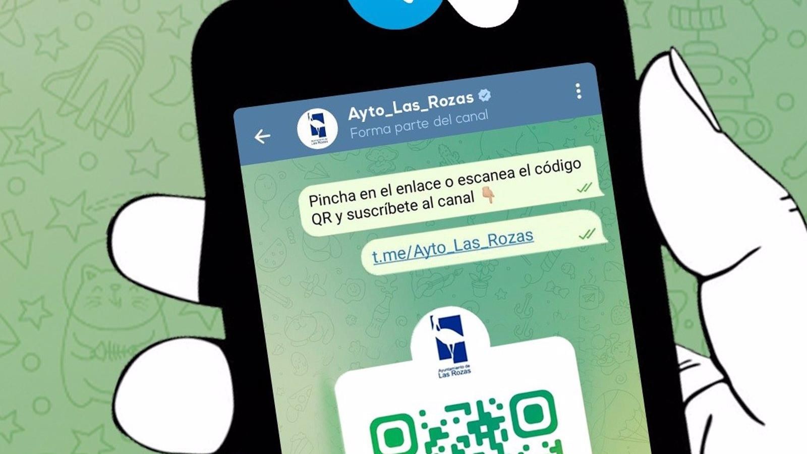 Las Rozas estrena su canal de Telegram para facilitar la comunicación informativa con los vecinos