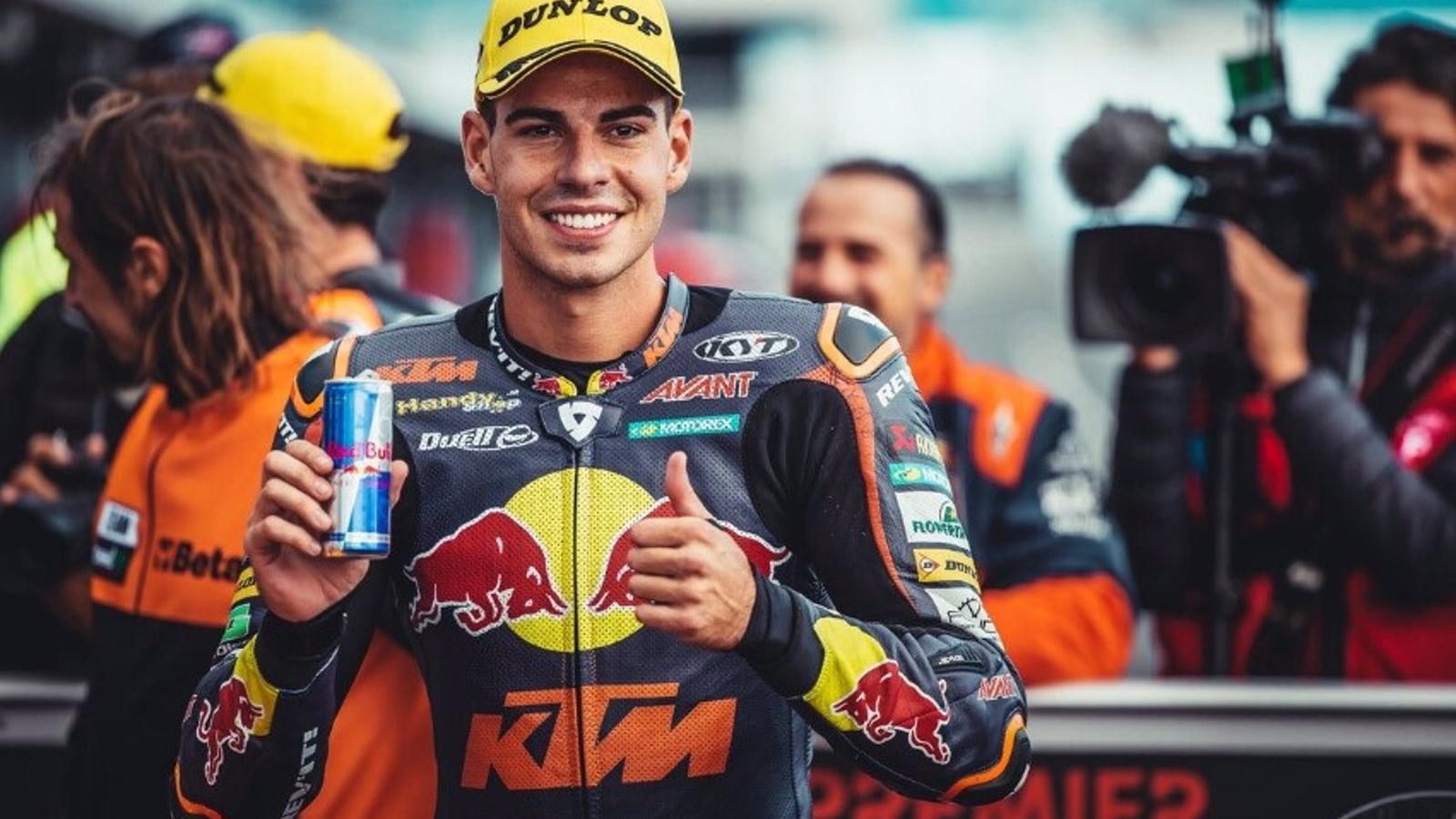 El piloto madrileño Augusto Fernández, campeón del mundo de Moto2