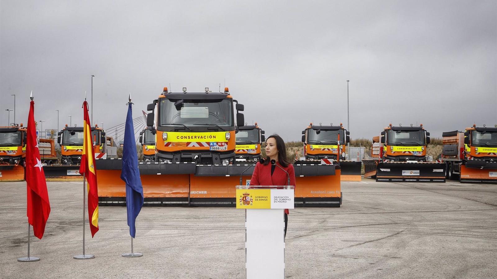 651 agentes, 207 quitanieves y 22.000 toneladas de sal en el Plan de Nevadas 2022-23 de la Delegación del Gobierno en Madrid
