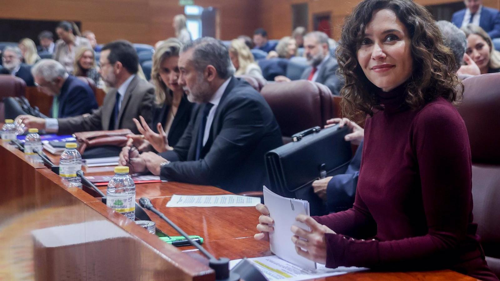 Díaz Ayuso dice que el Gobierno de Sánchez quiere "arruinar" Madrid con el impuesto a las grandes fortunas