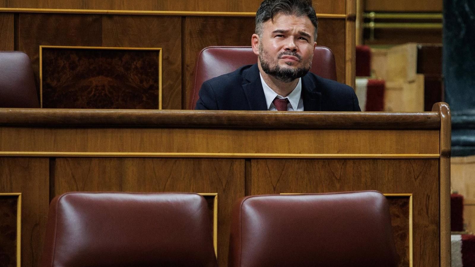 Rufián desenmascara que usó los PGE como "palanca" para forzar a Sánchez a acabar con la sedición