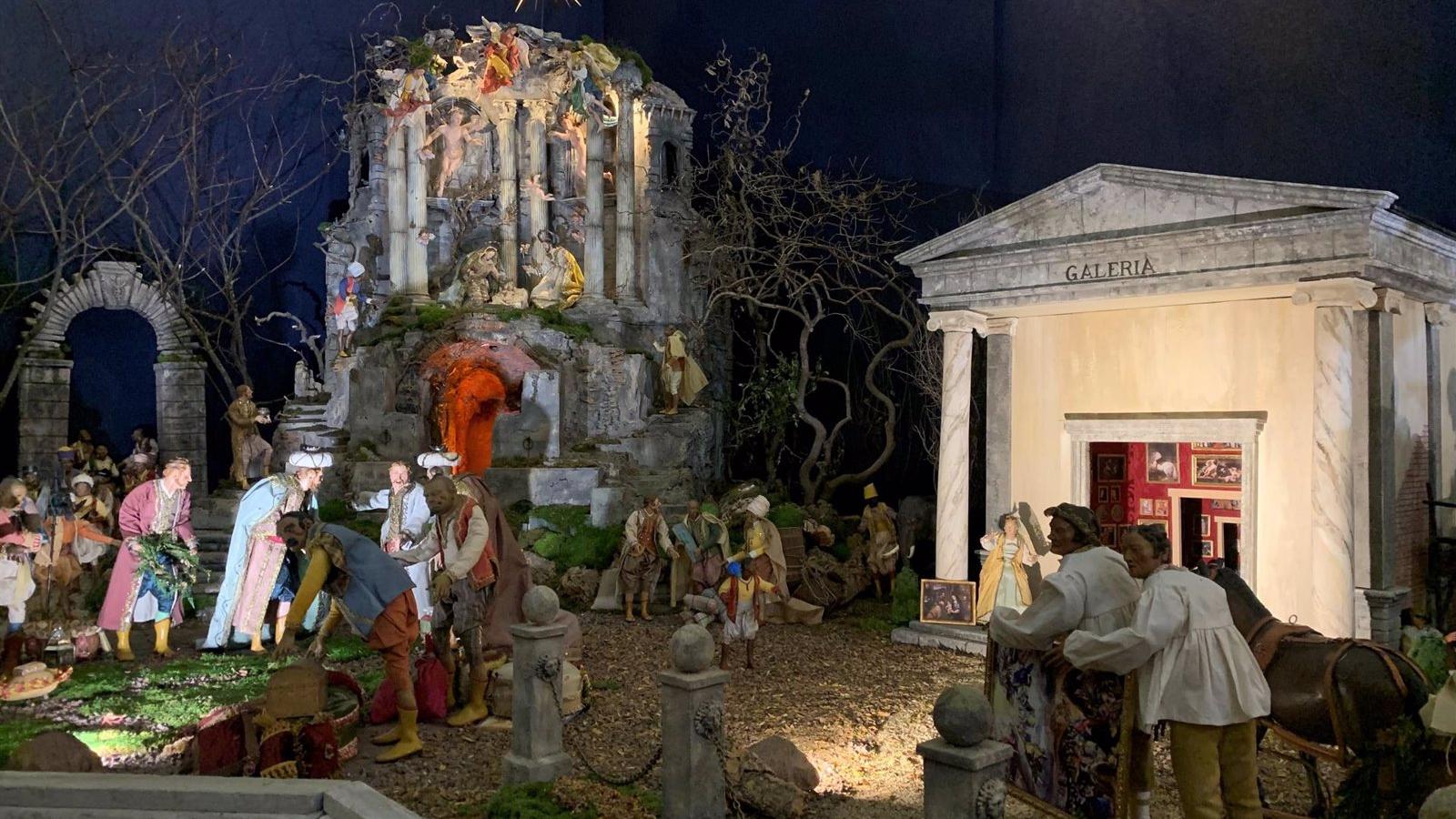 El Belén Napolitano del Palacio Real abre con un guiño a la próxima apertura de la Galería de Colecciones Reales