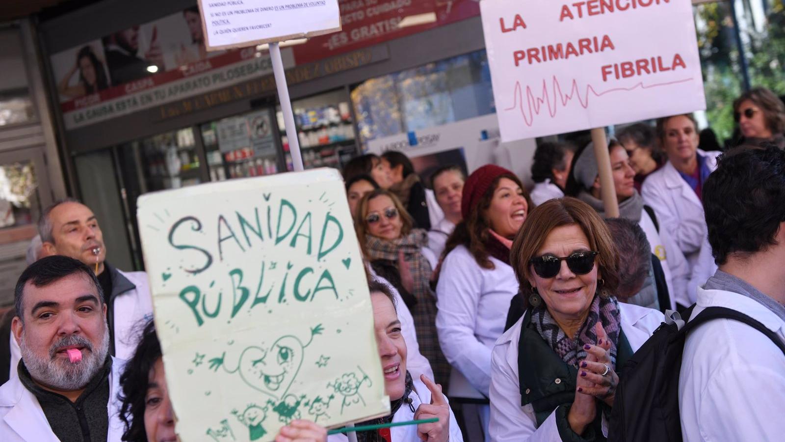 La huelga de Atención Primaria en el turno de mañana registra el seguimiento más bajo desde su inicio