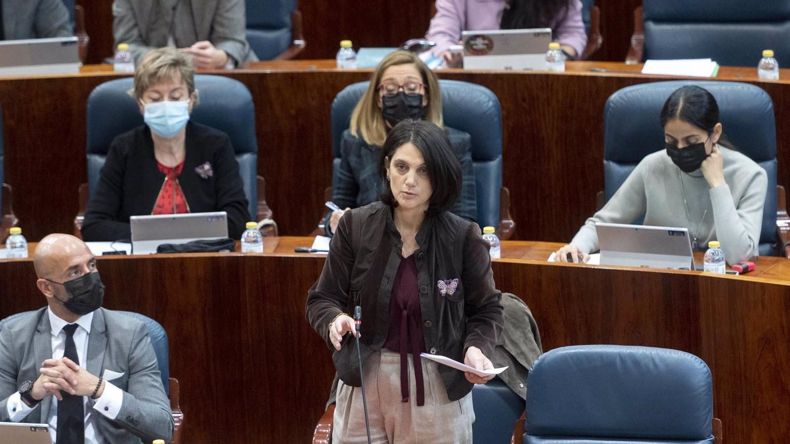 Pilar Sánchez Acera deja su acta como diputada y portavoz adjunta del PSOE en la Asamblea de Madrid