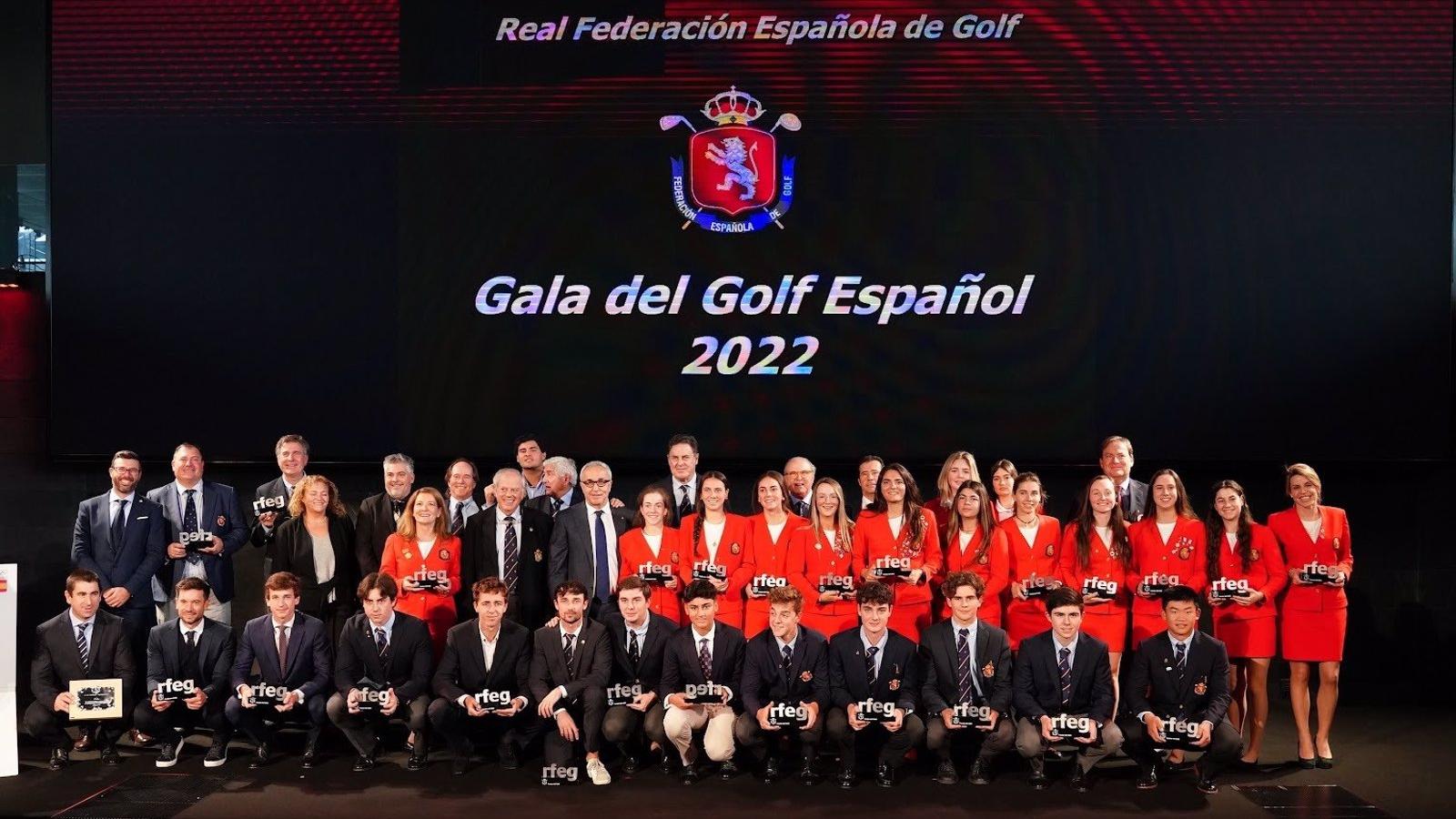 El golf español rinde homenaje a sus numerosos éxitos del año 2022
