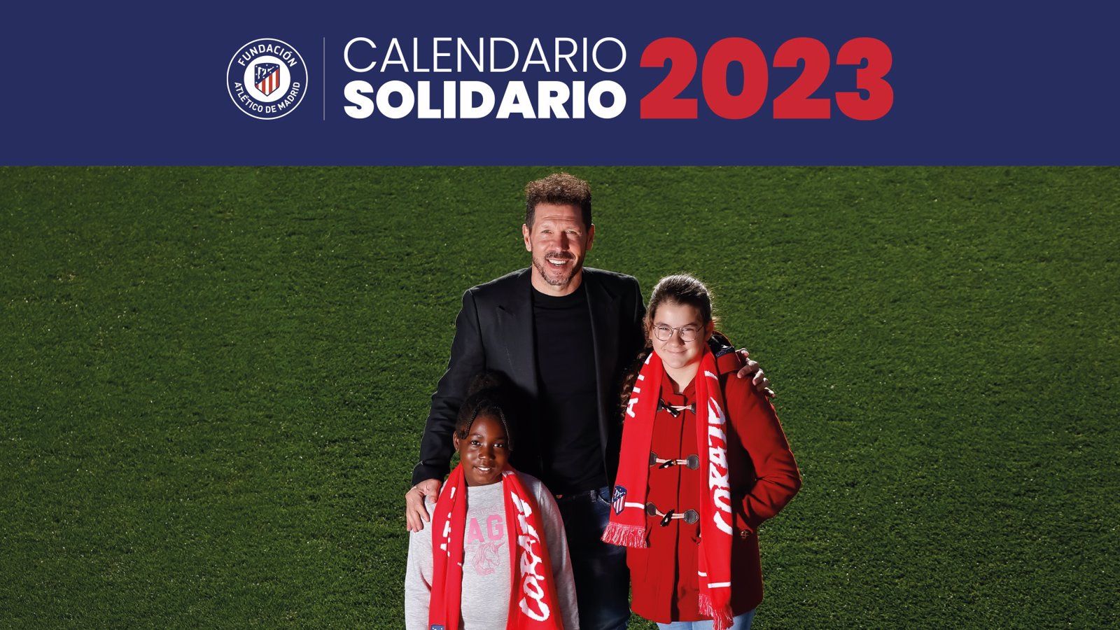  El Atlético de Madrid presenta su calendario solidario 2023
