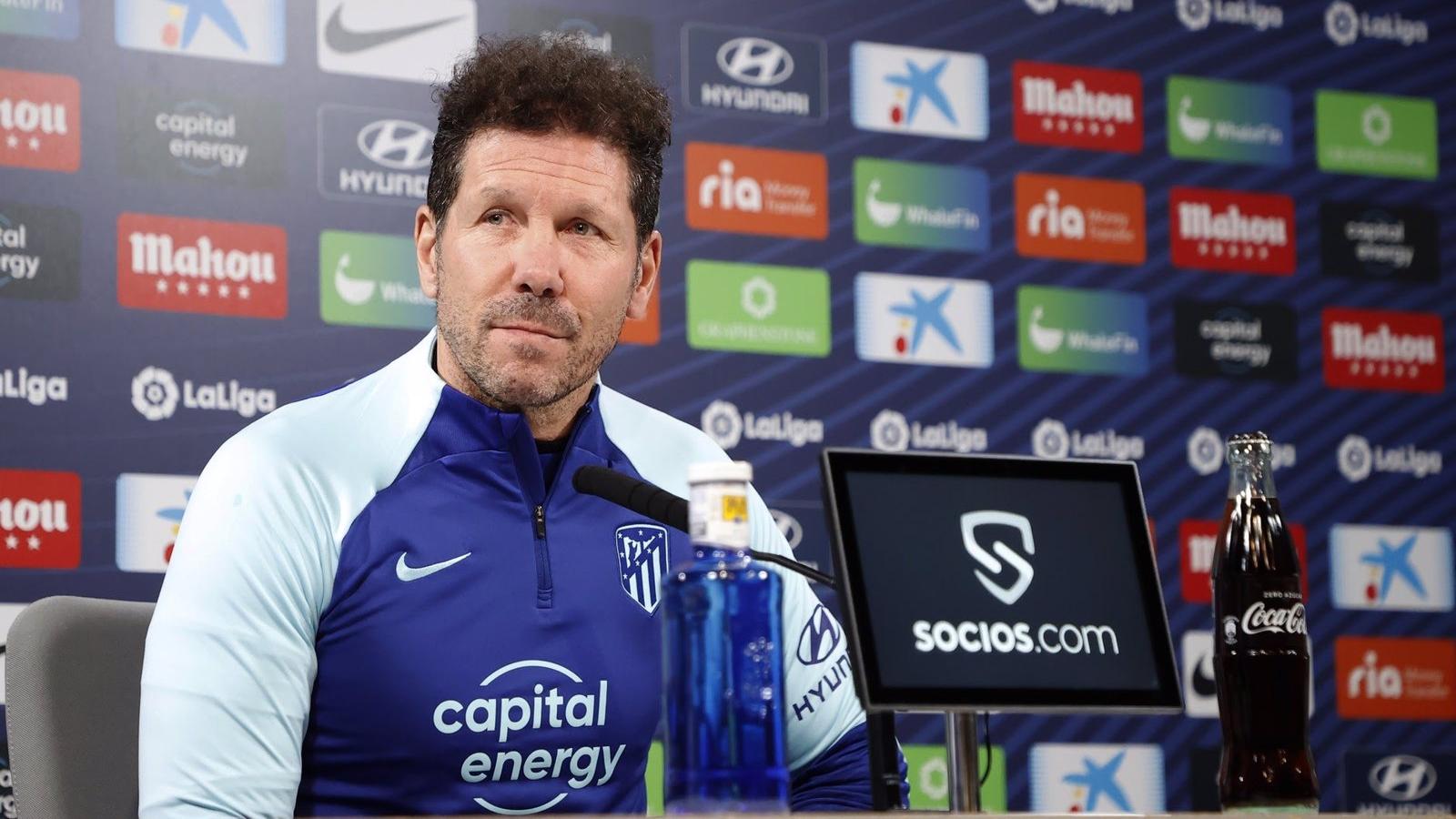 Simeone, sobre las salidas en el mercado de invierno: "Estoy preparado para lo que pueda suceder"