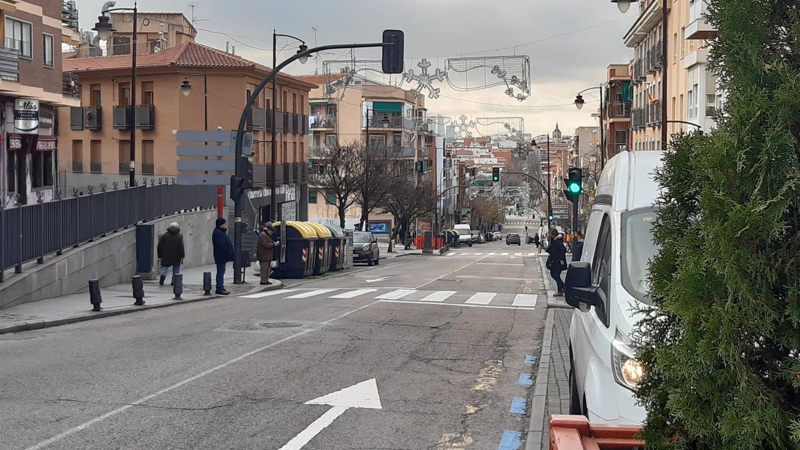 La calle Real de Sanse estará cortada un mes por las obras de renovación de la red de agua por parte de Canal
