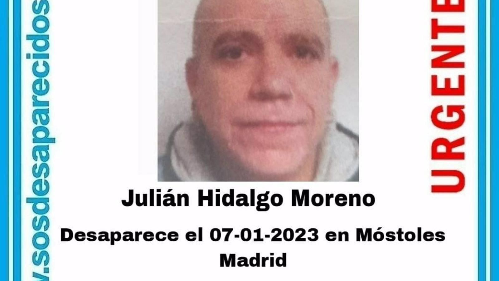 Buscan desde el día 7 a un hombre de 47 años desaparecido en Móstoles