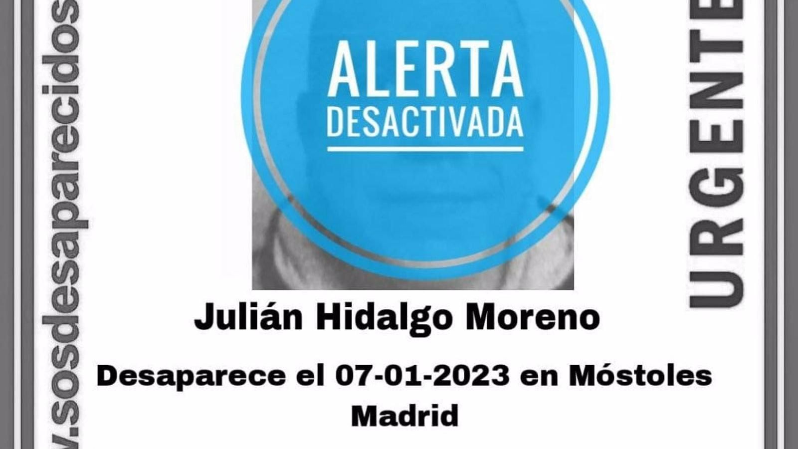 Encuentran a un hombre de 47 años desaparecido el día 7 en Móstoles