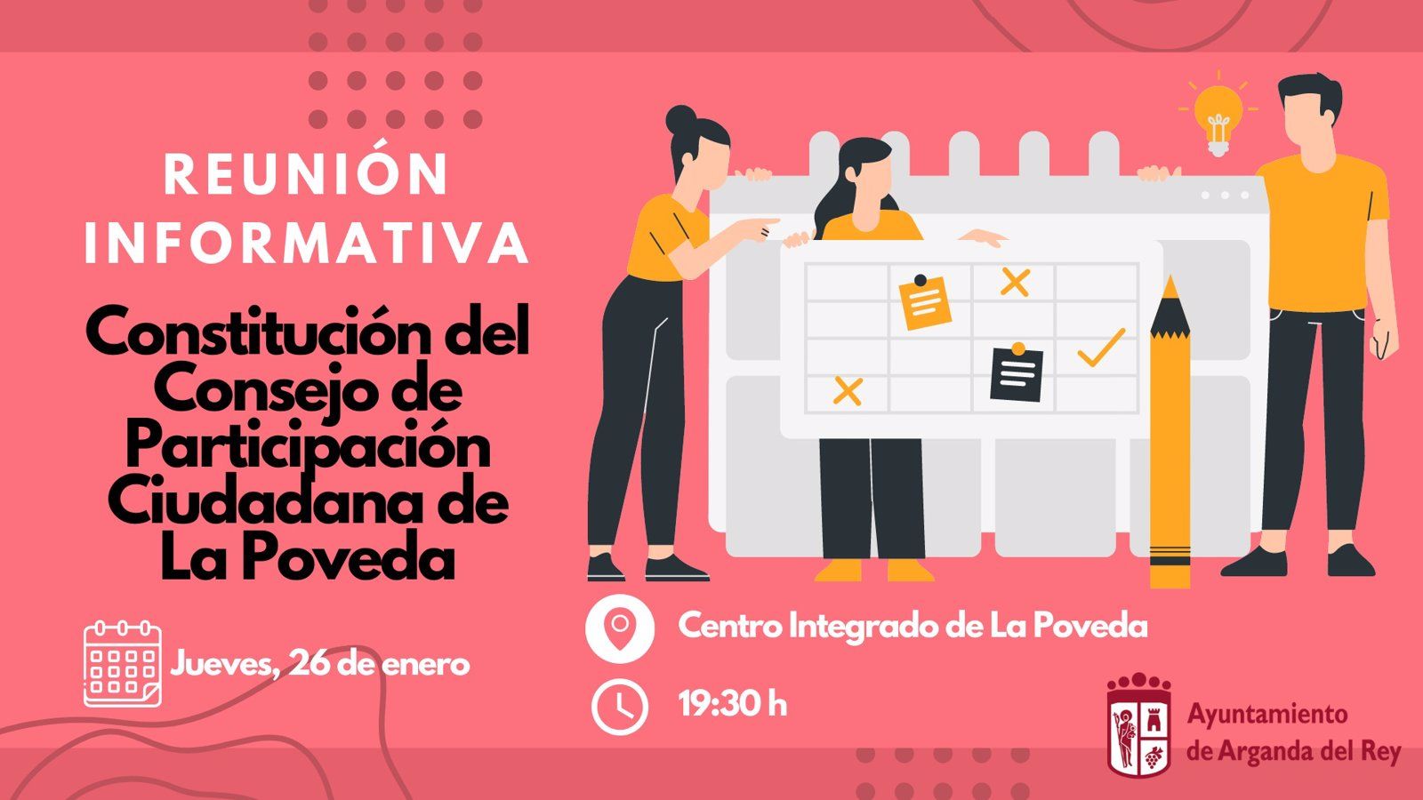 Arganda constituirá el Consejo Territorial de La Poveda