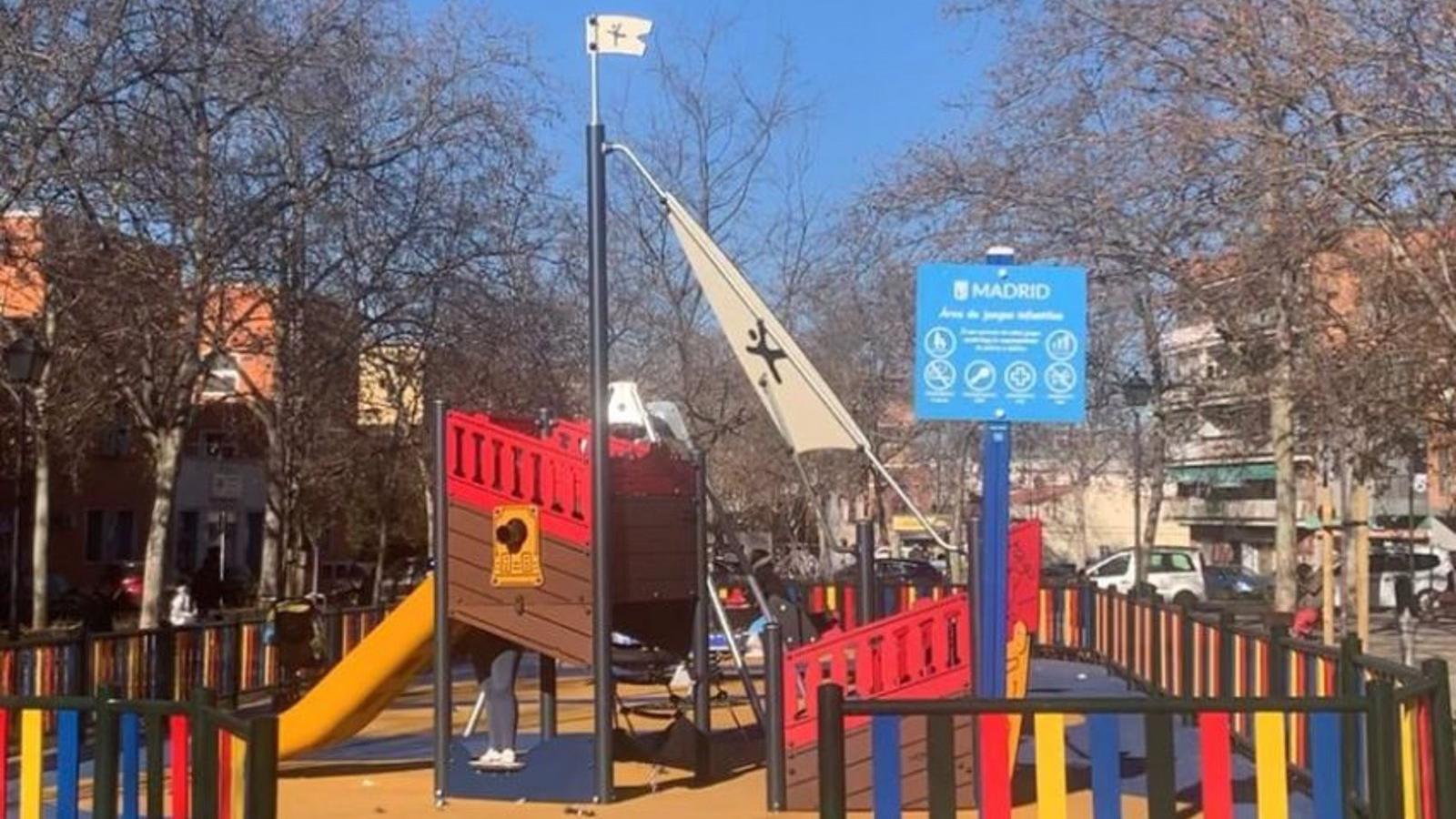 Nuevas áreas infantiles y una mayor accesibilidad marcan la remodelación del parque Amós Acero de Puente de Vallecas
