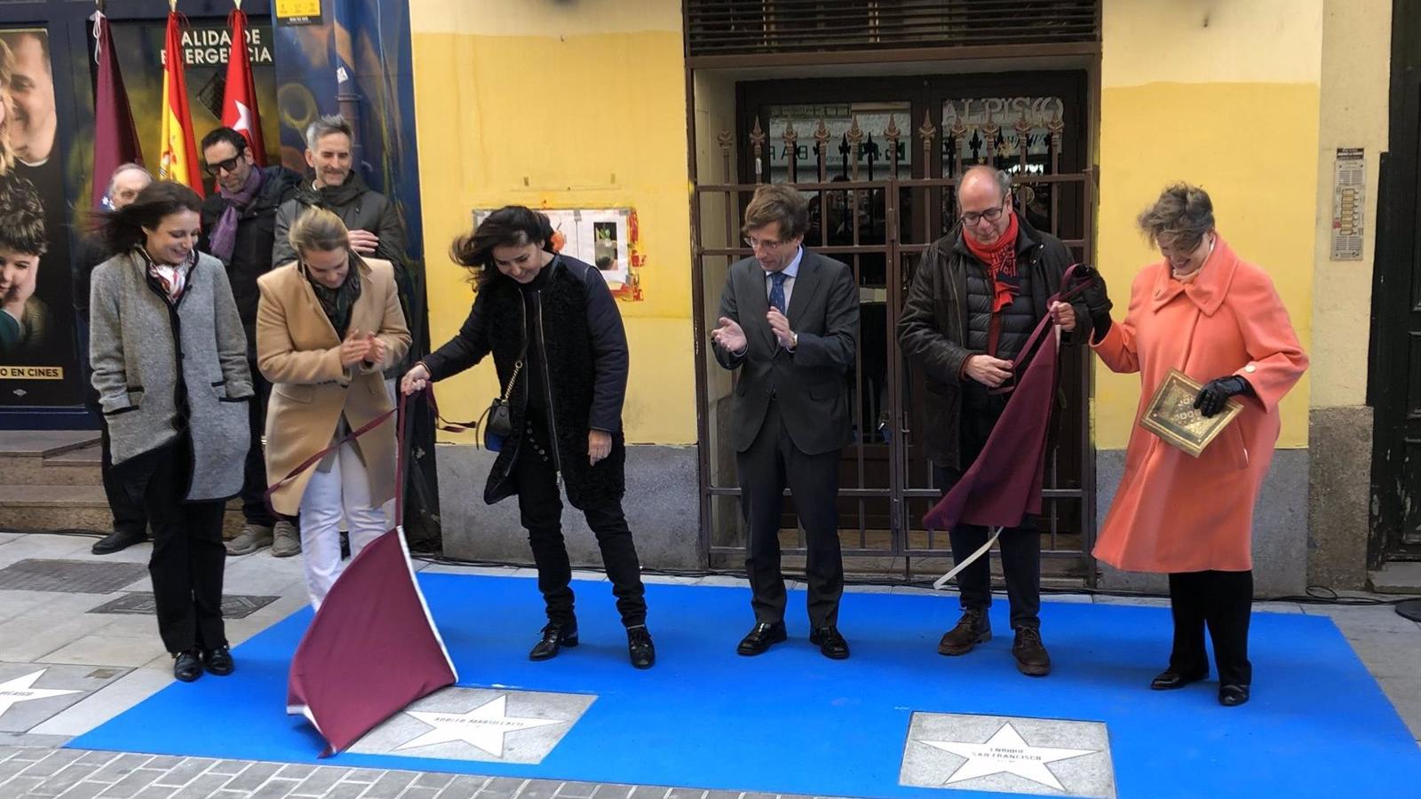 Adolfo Marsillach y Enrique San Francisco se suman con dos nuevas estrellas al 'firmamento' del Paseo del Cine de Madrid