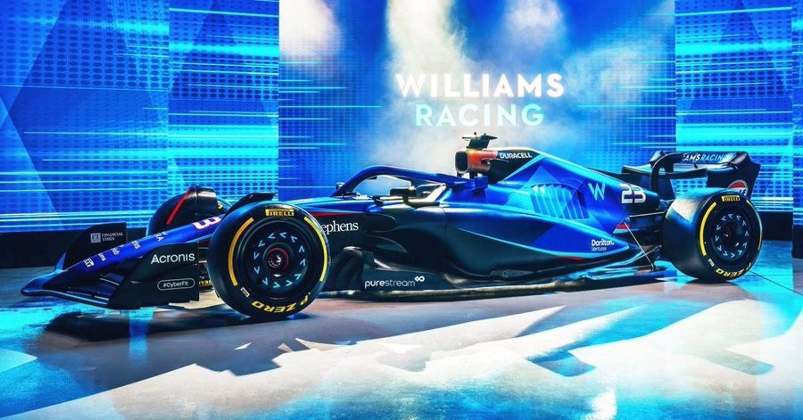 Williams presenta el diseño de un 'FW55' "más eficiente en lo aerodinámico" para el Mundial de F-1 de 2023