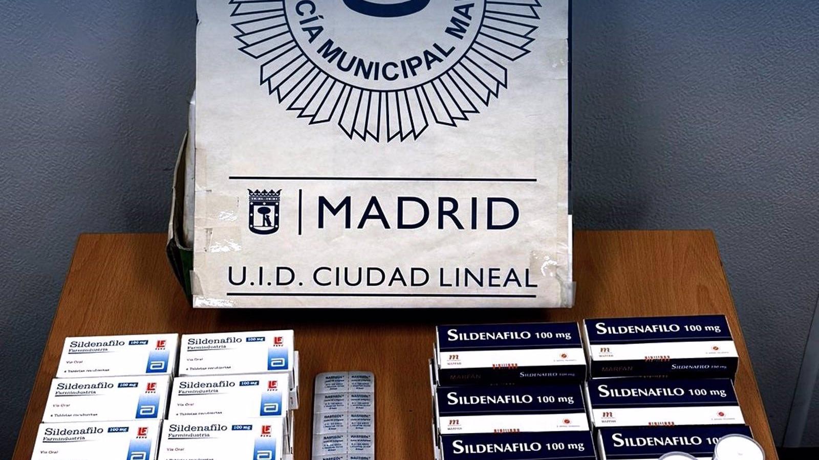  Intervenidos 60 fármacos procedentes de Perú durante un control de alcoholemia en Ciudad Lineal
