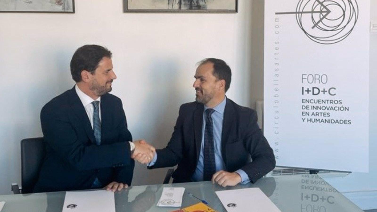 La URJC y el Círculo de Bellas Artes firman un convenio para el fomento de la investigación e innovación