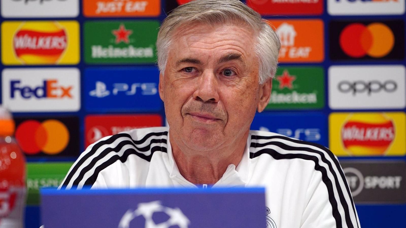 Carlo Ancelotti, antes de la cita en Anfield: "Nos esperamos un partido sin tiempo para respirar"