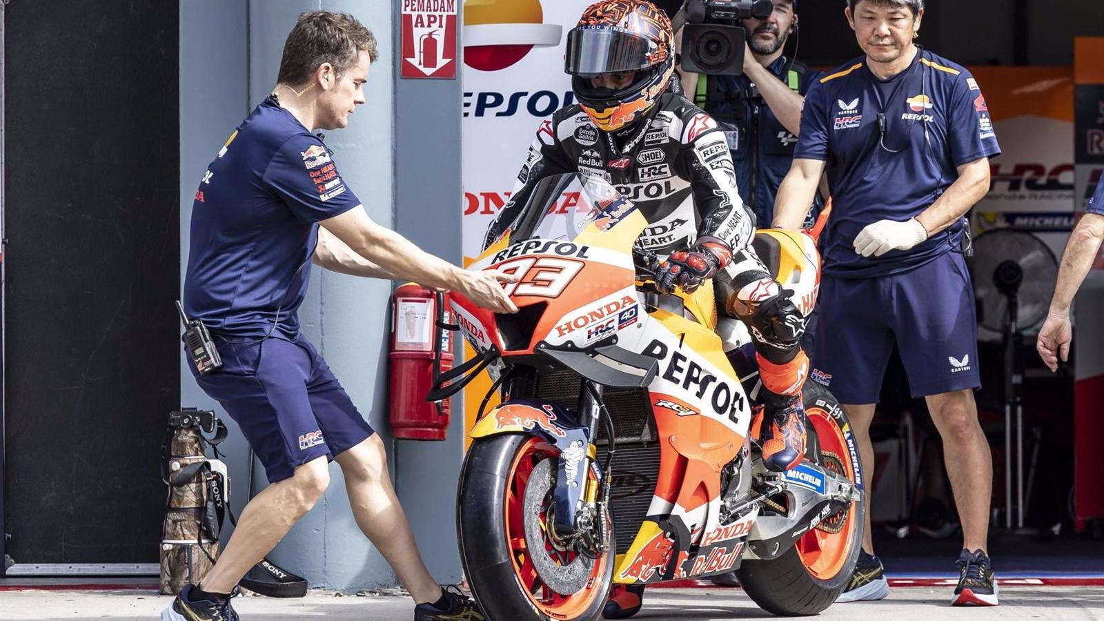 El Repsol Honda de Márquez y Mir arranca este miércoles en Madrid