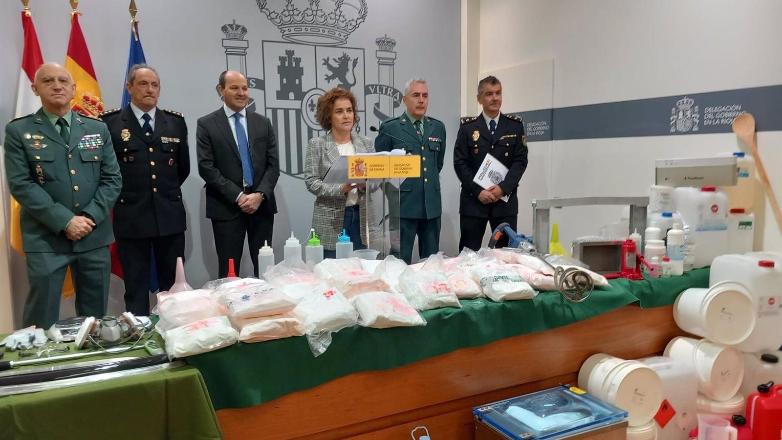Cuatro detenidos tras desmantelar dos laboratorios clandestinos de droga en La Rioja y Madrid