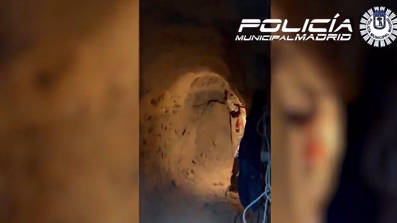 Detenido en Madrid por excavar una galería sin licencia ni medidas de seguridad y con un operario sin contrato