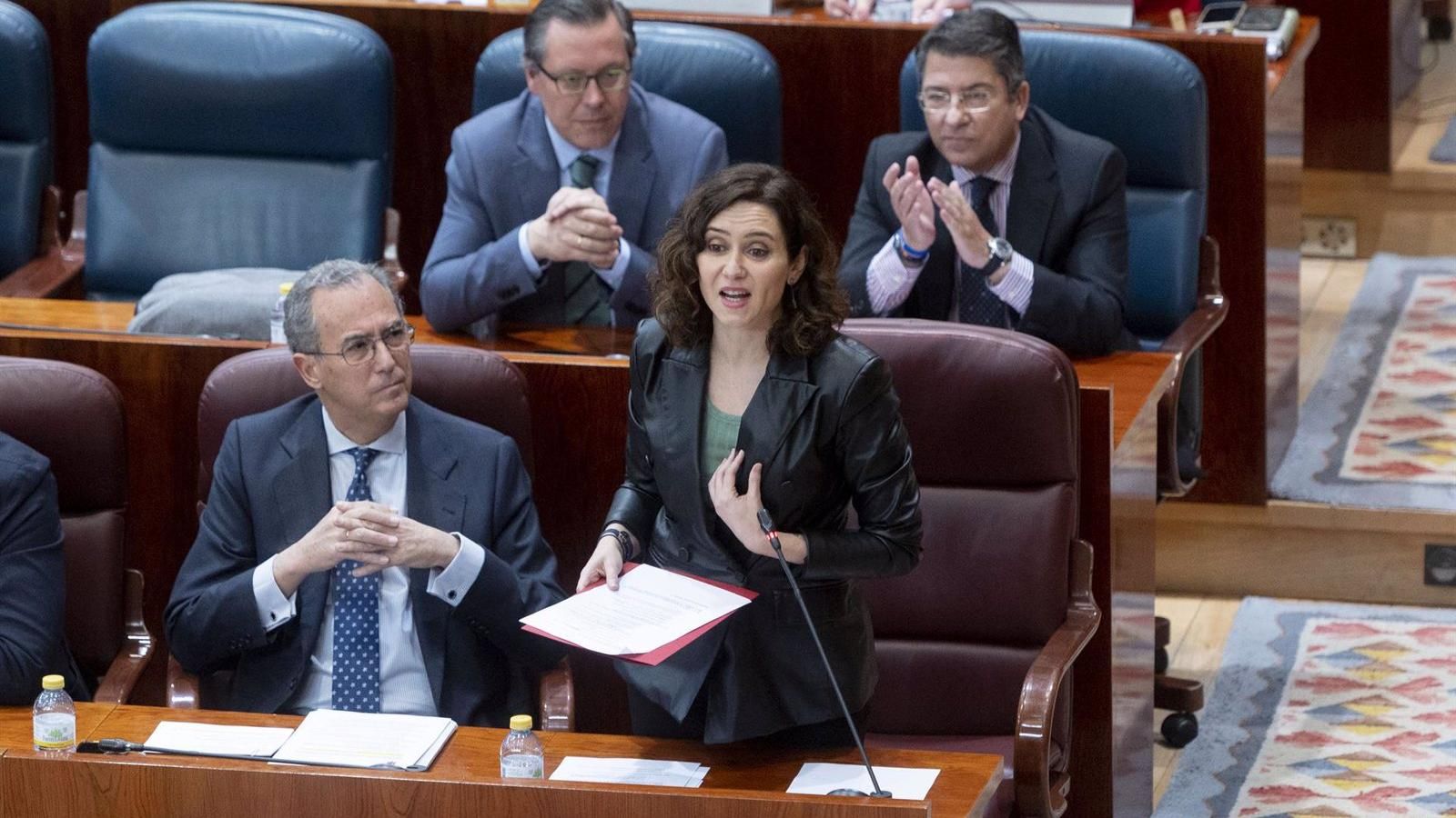 Díaz Ayuso dice que Tito Berni "ha destrozado" el final de legislatura a Lobato