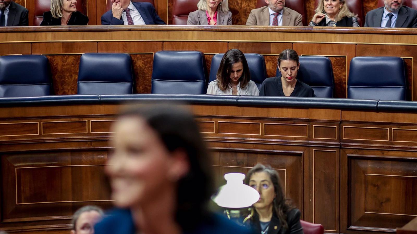 El Congreso tramita la reforma de la ley del 'sólo sí es sí' con apoyo de PSOE y PP y el rechazo de Podemos
