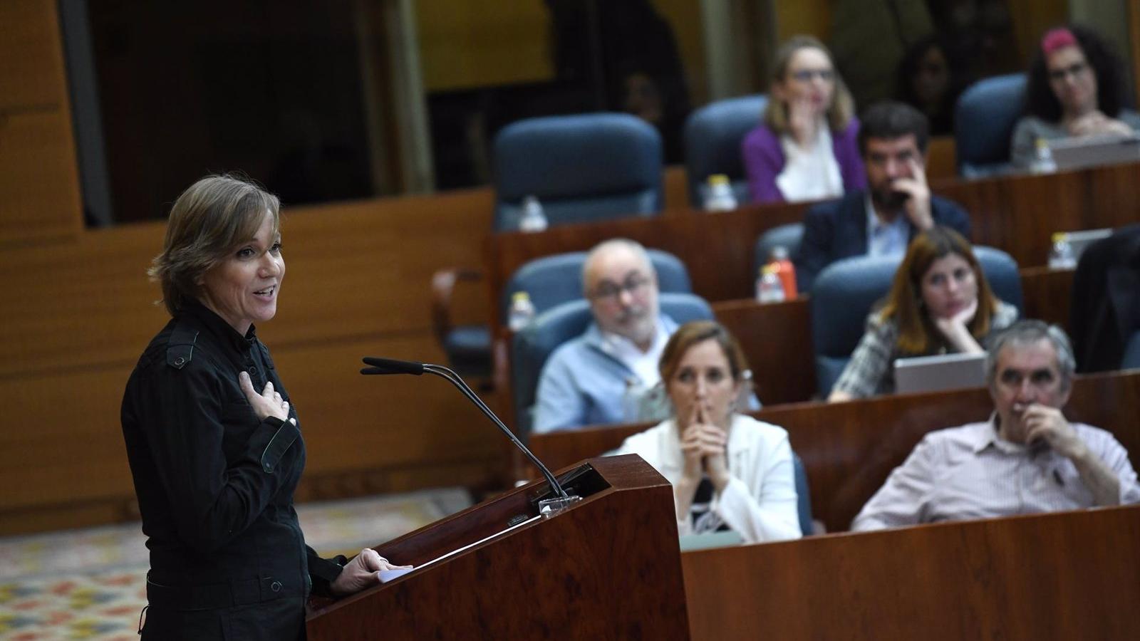 Tania Sánchez se despide de la Asamblea de Madrid tras rechazar continuar en Más Madrid