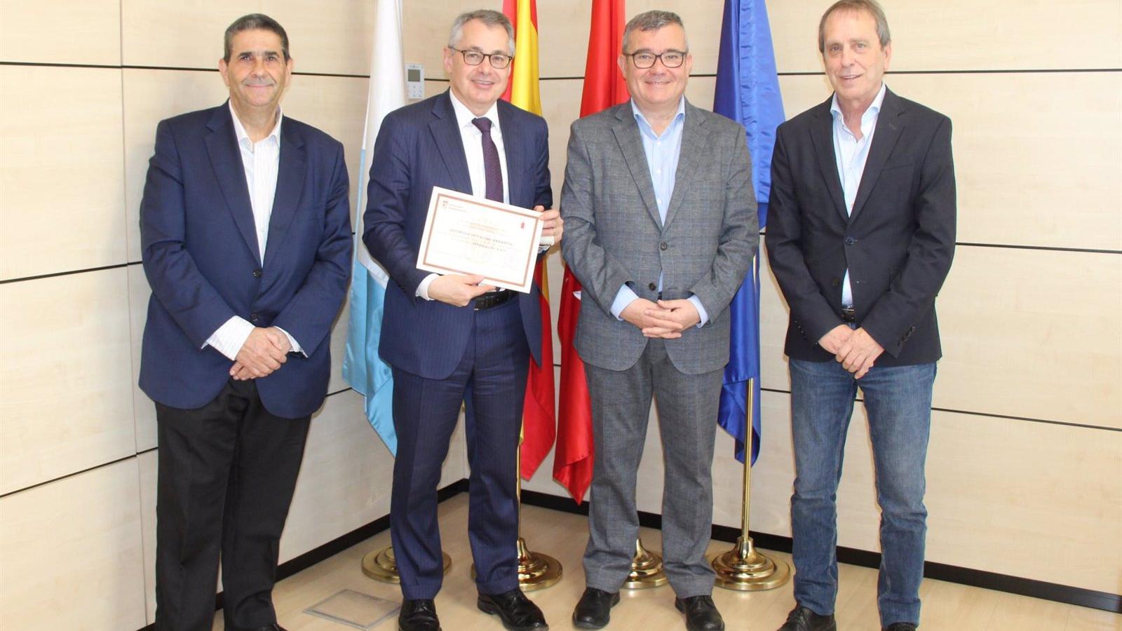 Finanzauto recibe el Distintivo de Calidad Ambiental del Ayuntamiento de Arganda
