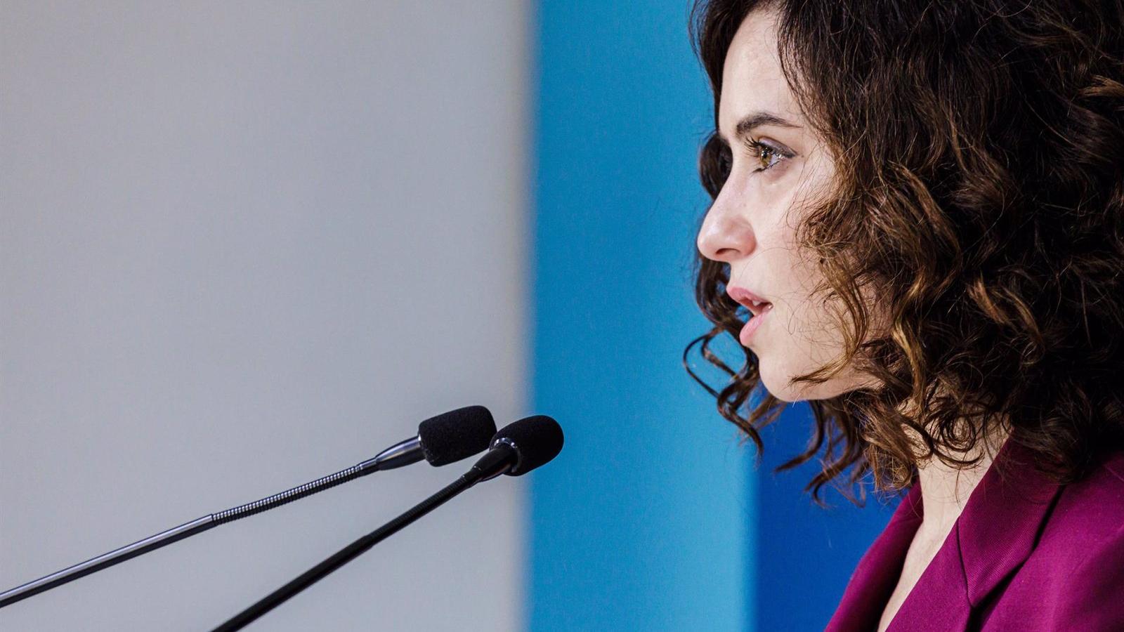 Díaz Ayuso critica que la reforma de pensiones se haga de "manera populista"