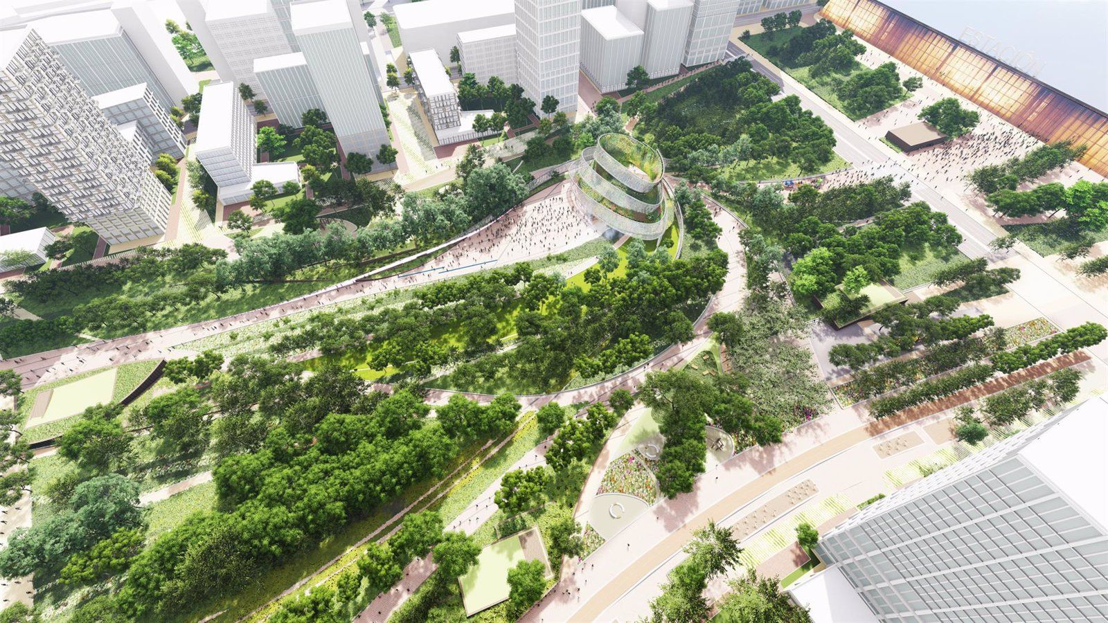 El centro de negocios de Madrid Nuevo Norte será una zona acotada climáticamente neutra