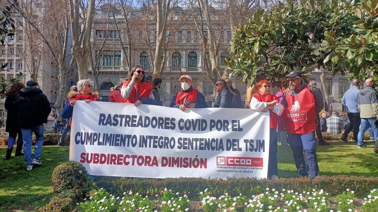 El TSJM declara "irregular" la readmisión de los rastreadores Covid y condena a Sanidad a pagar 500 euros a cada uno
