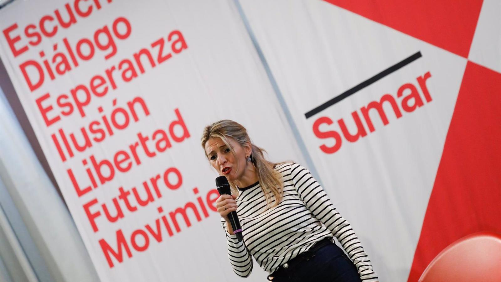 A una semana de la presentación de su candidatura a la presidencia, el conflicto entre Yolanda Díaz y Podemos sigue en aumento