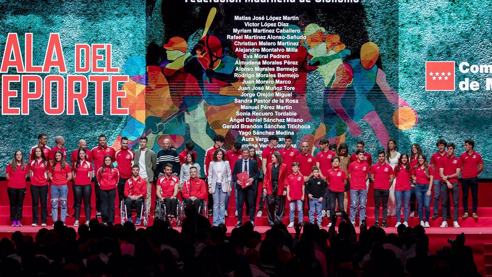 La Comunidad reconoce los logros de más de 1.400 deportistas de 52 federaciones madrileñas en la Gala del Deporte