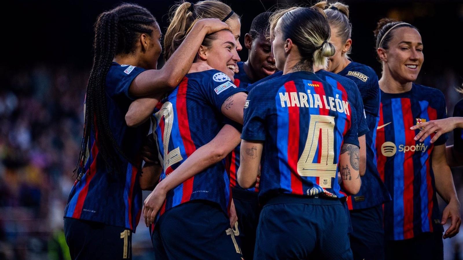 El FC Barcelona Femení gana al AS Roma por 5 goles a 1