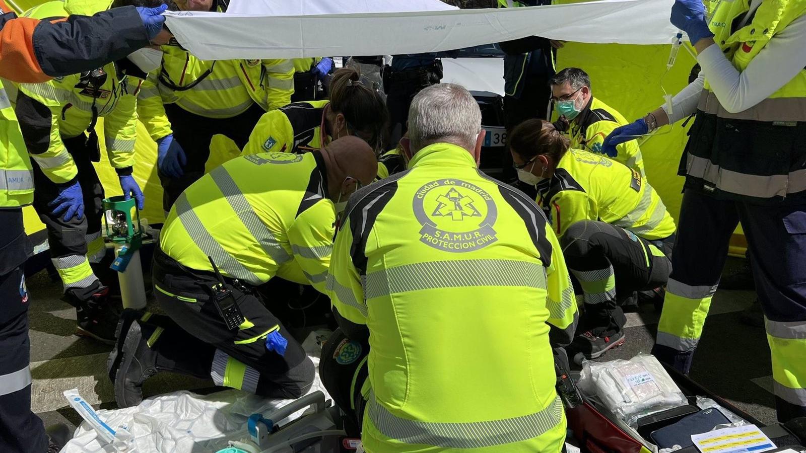 Herida muy grave una mujer de 76 años tras sufrir un atropello en San Blas