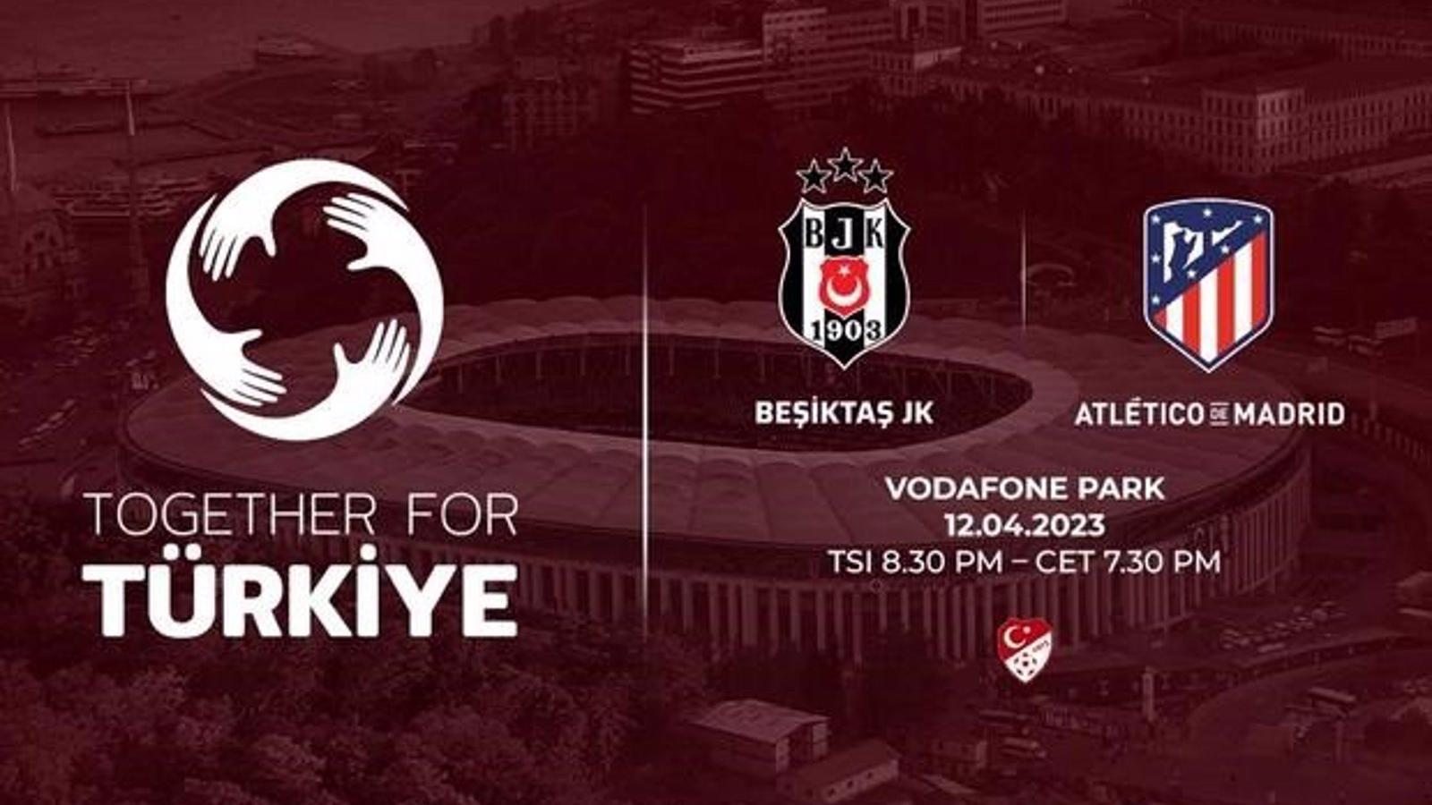  El Atlético de Madrid jugará un amistoso ante el Besiktas para recaudar fondos para los afectados del terremoto