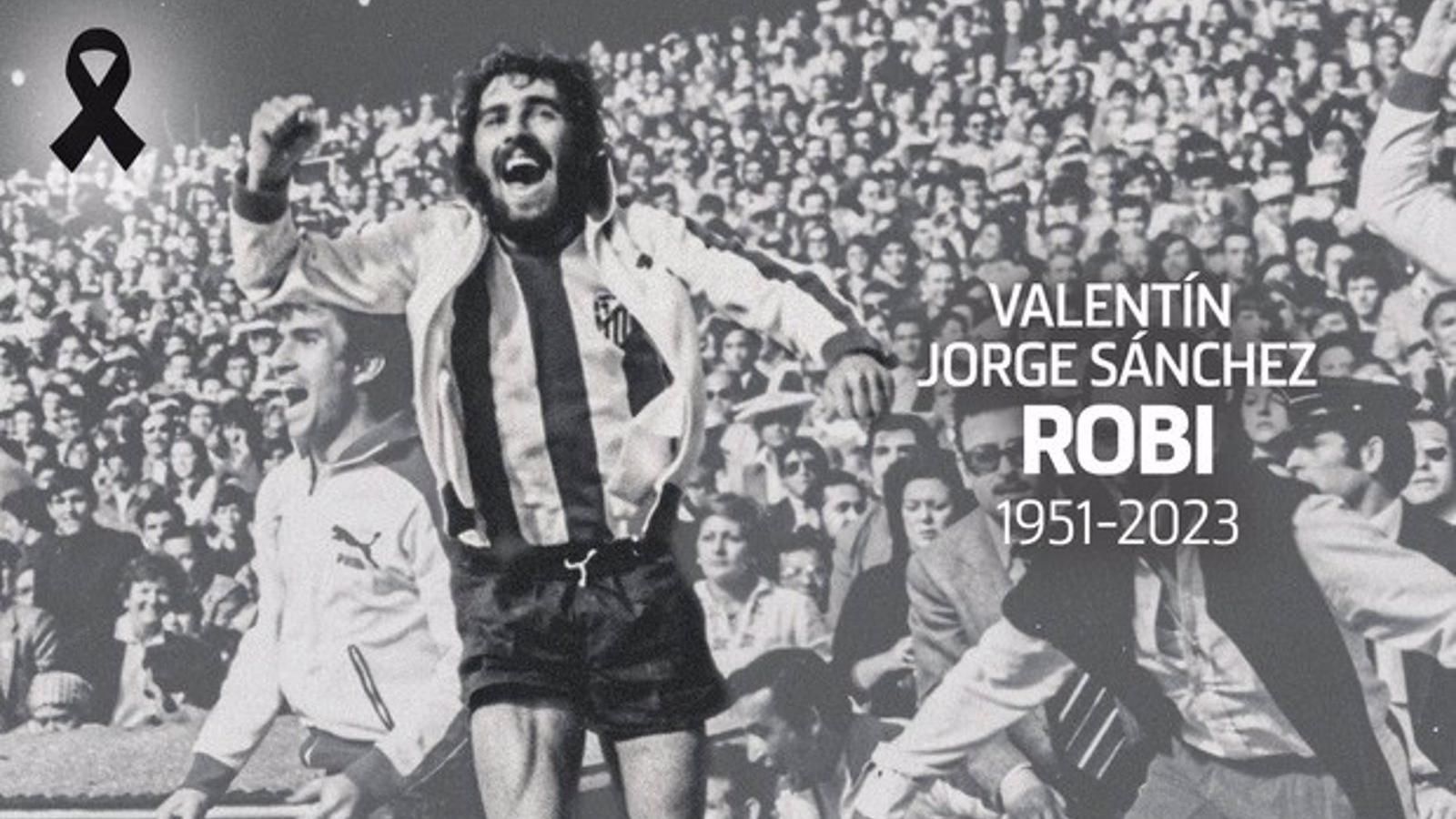  Fallece 'Robi', campeón de Liga con el Atlético en 1977