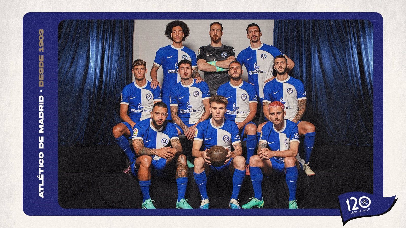  El Atlético de Madrid vestirá de azul y blanco ante el Mallorca para celebrar su 120º aniversario