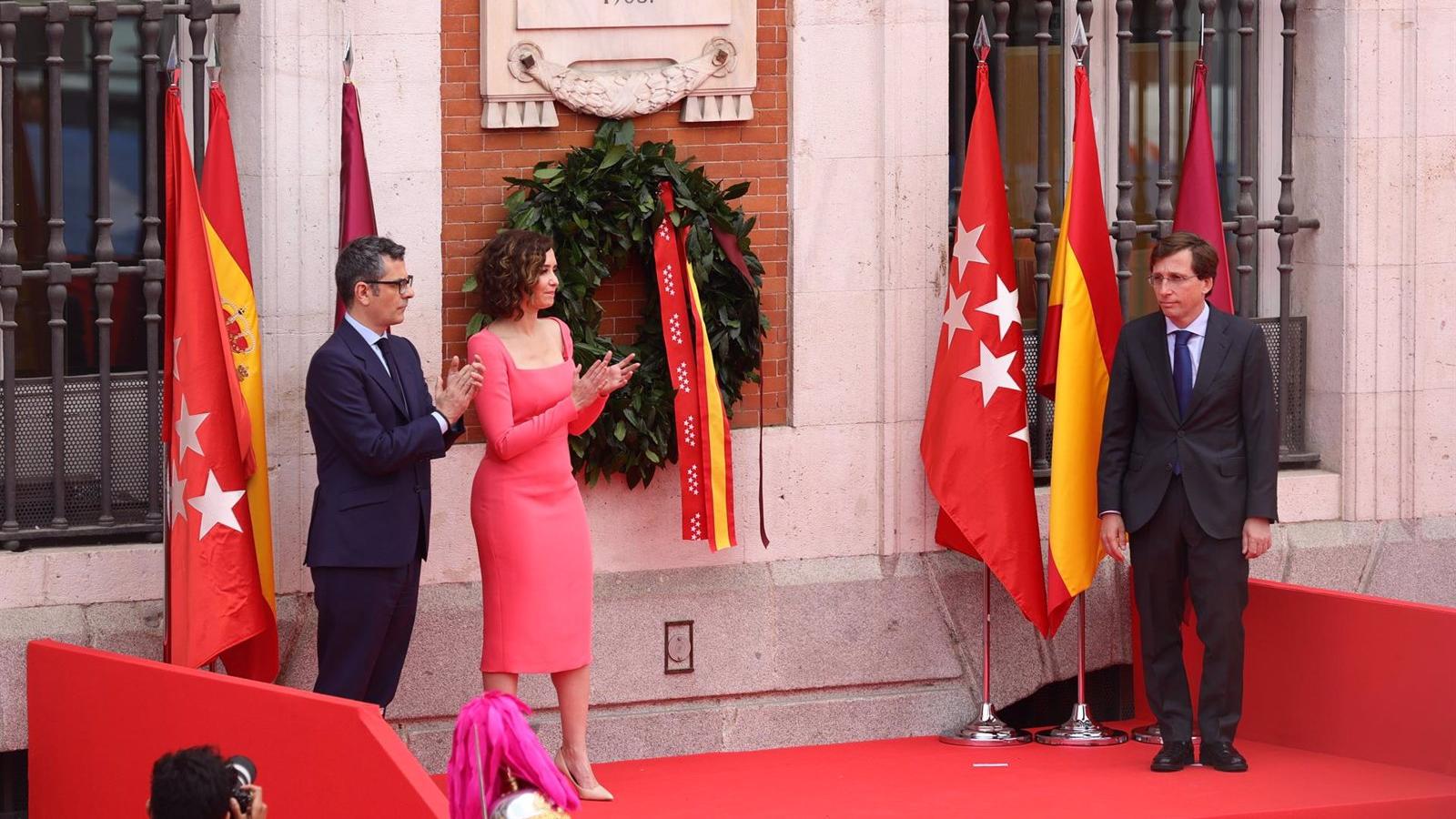 Díaz Ayuso preside el acto institucional del Dos de Mayo en la Real Casa de Correos