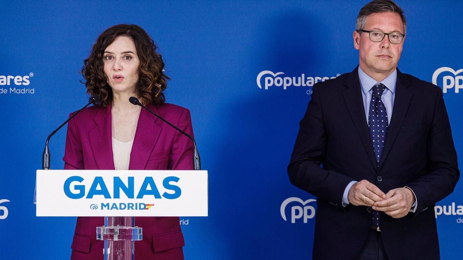 Serrano destaca que el apoyo a Ayuso es "abrumador" y se muestra "satisfecho" con el inicio de campaña