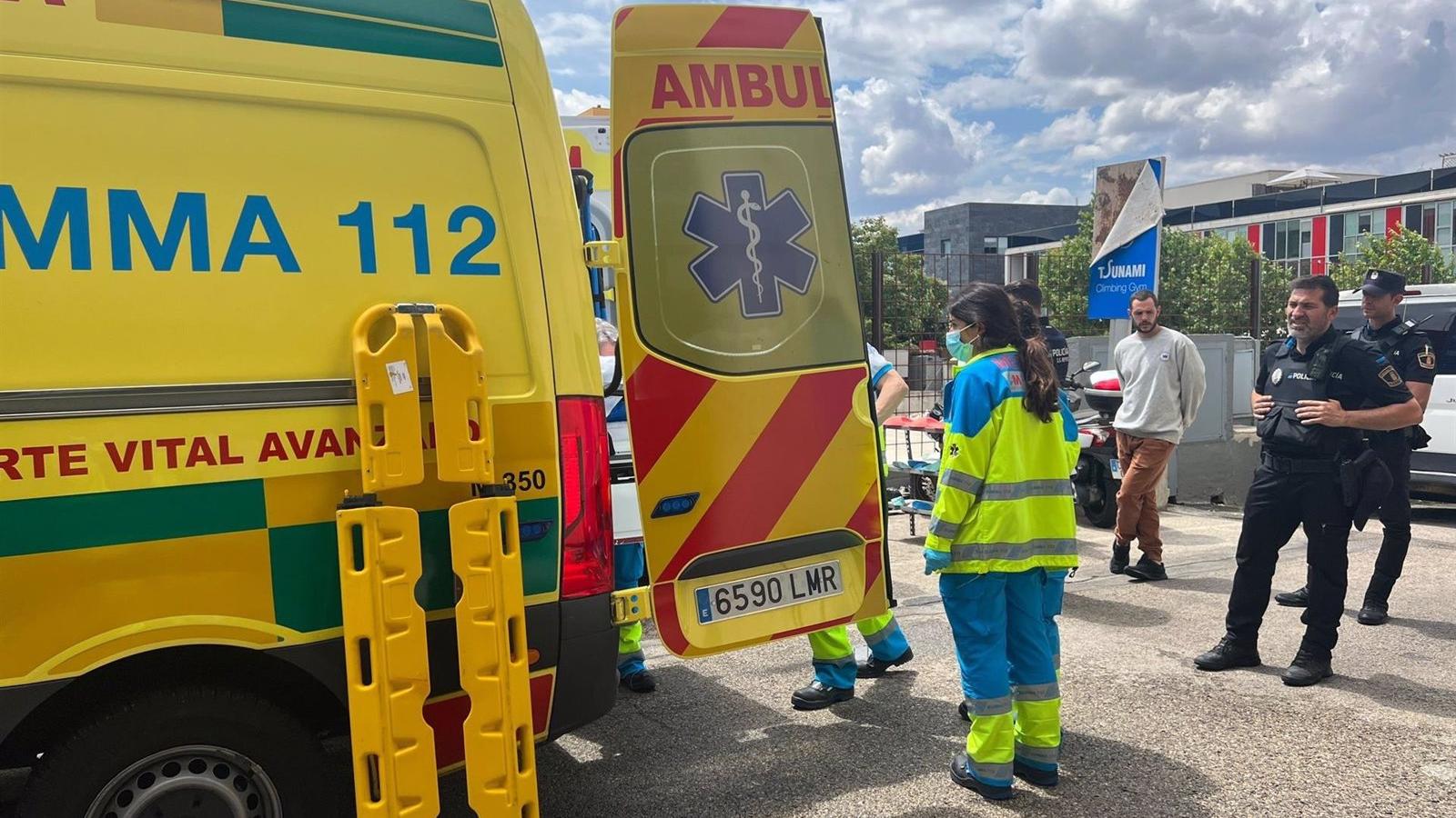 Herido grave un hombre al caerse de un rocódromo en San Sebastián de los Reyes